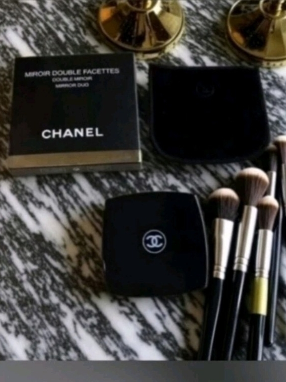 Chanel Double Mirror Compact - New In Box With Velvet Pouch
